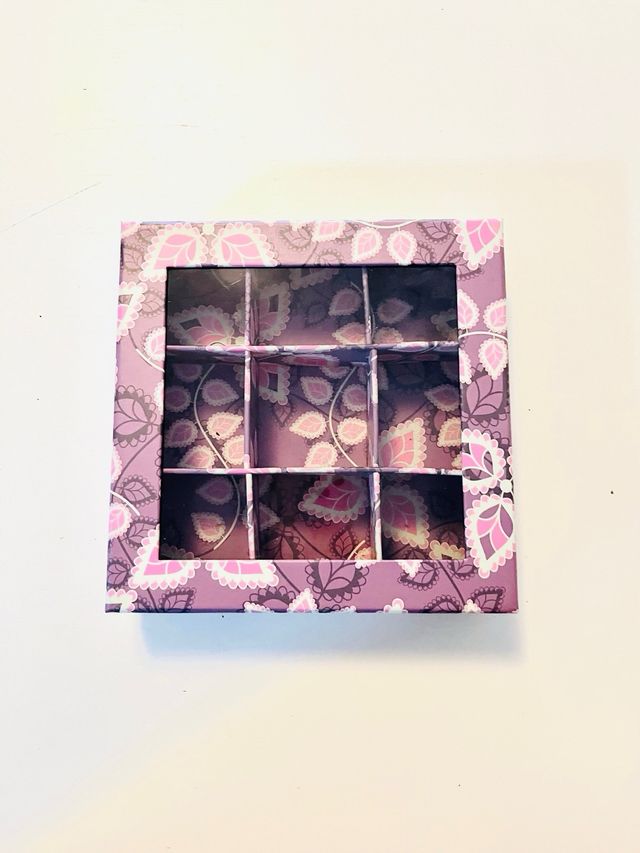 Caja organizadora 9 compartimentos floral