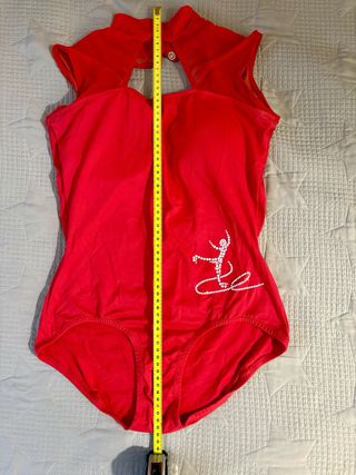 Mallot de patinaje artístico rojo talla S