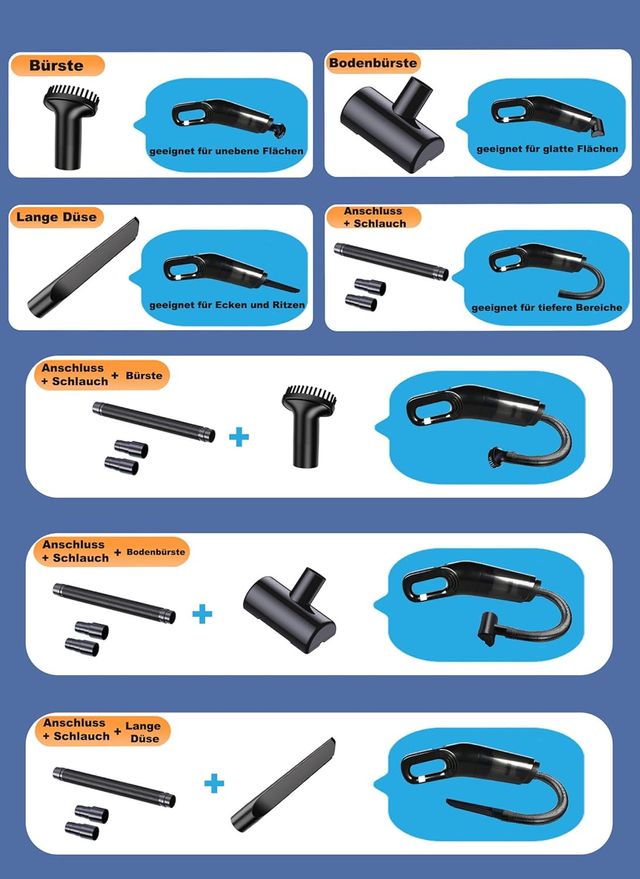 Aspirador de mano recargable 120W