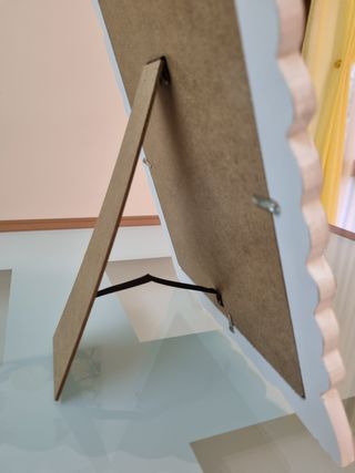 Cornice portafotografia decorata con rose