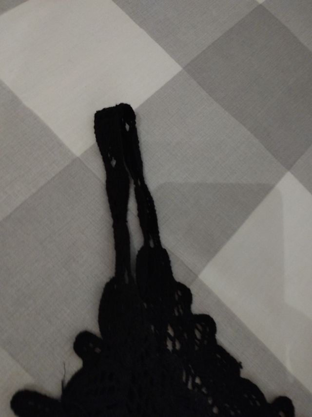 Top Crochet Negro Talla Única