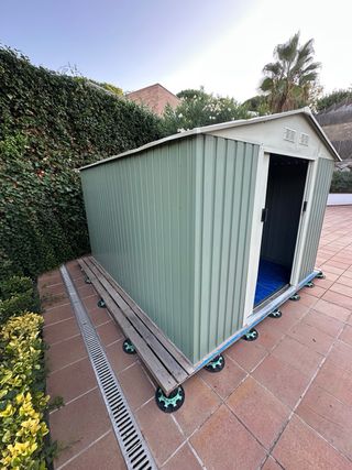 Caseta Metal Leroy Merlin Blanca Desmontada