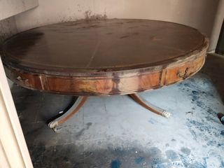 Mesa de despacho antigua de madera