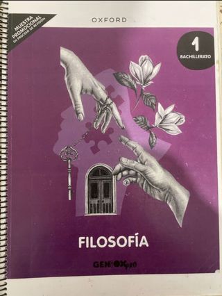 LIBRO 1 BACHILLERATO DE FILOSOFIA OXFORD