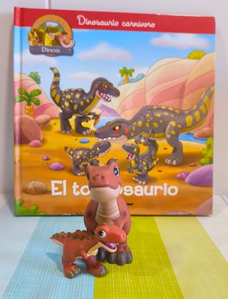 El torvisaurio y dos figuras