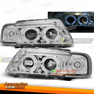 FAROS OJOS DE ÁNGEL CROMADOS se adapta a AUDI A3