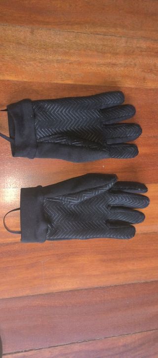 Guantes Térmicos Fútbol Niño Negro Talla 6 años.