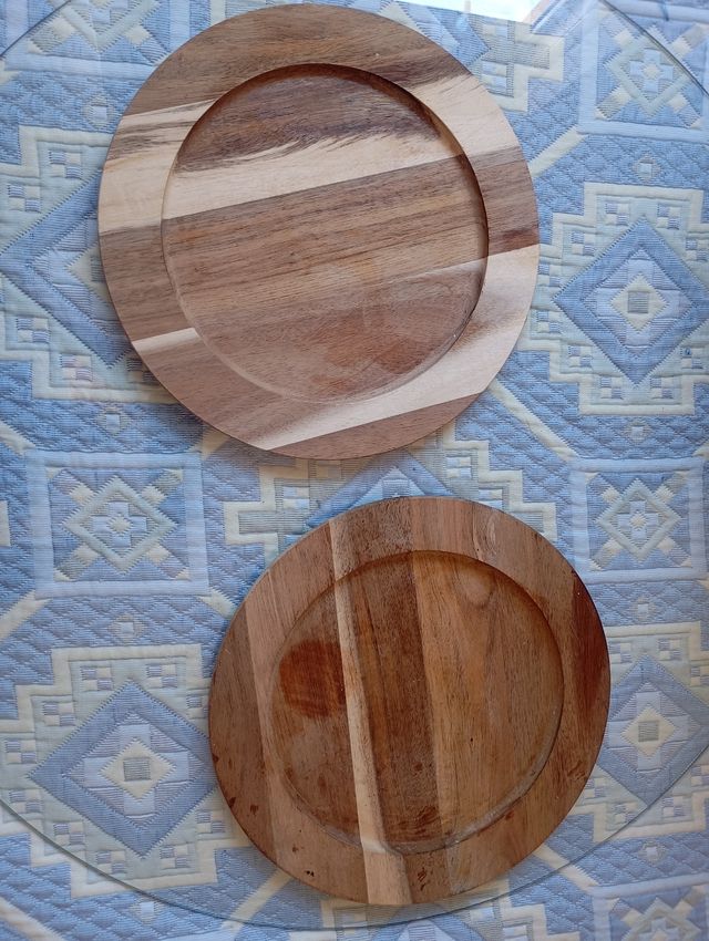 2 Platos de Acacia Maisons du Monde