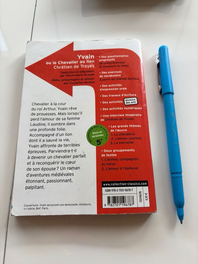 Yvain ou le Chevalier au lion: Nouvelle édition