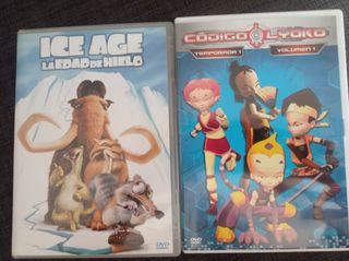 DVDs Ice Age y Código Lyoko (Español)