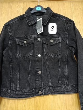 Chaqueta vaquera negra Talla S