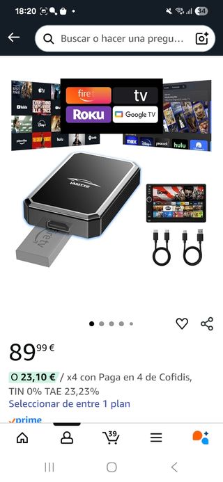 Adaptador CarPlay Inalámbrico