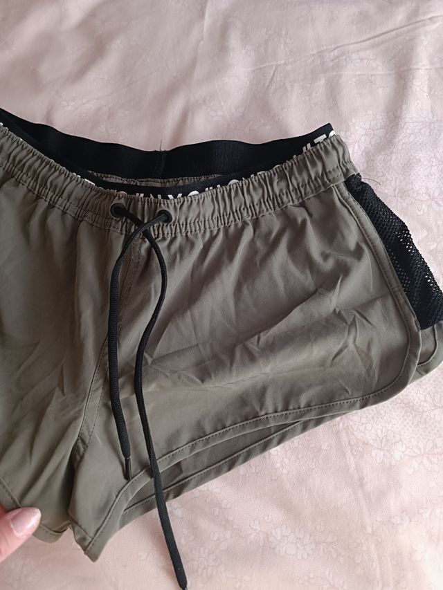 Pantalones Cortos Deportivos Verde Oliva