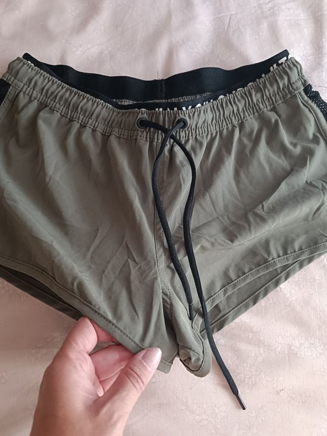 Pantalones Cortos Deportivos Verde Oliva