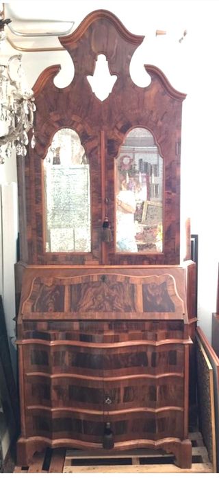 Trumeau in stile barocchetto fine 800 in radica 
