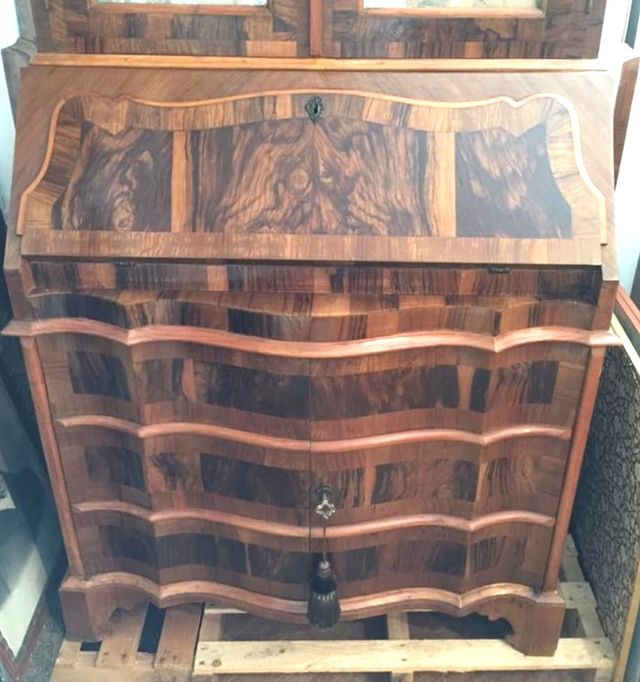 Trumeau in stile barocchetto fine 800 in radica