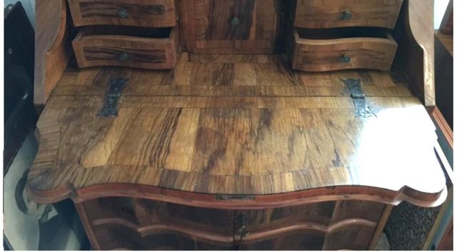 Trumeau in stile barocchetto fine 800 in radica