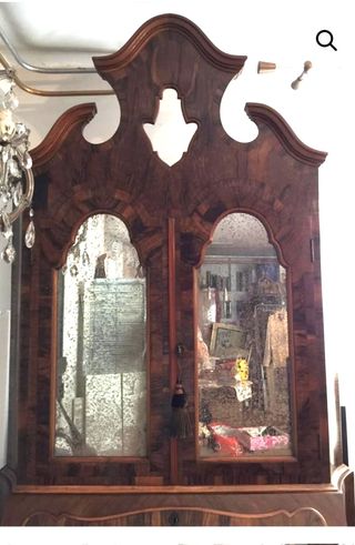 Trumeau in stile barocchetto fine 800 in radica 