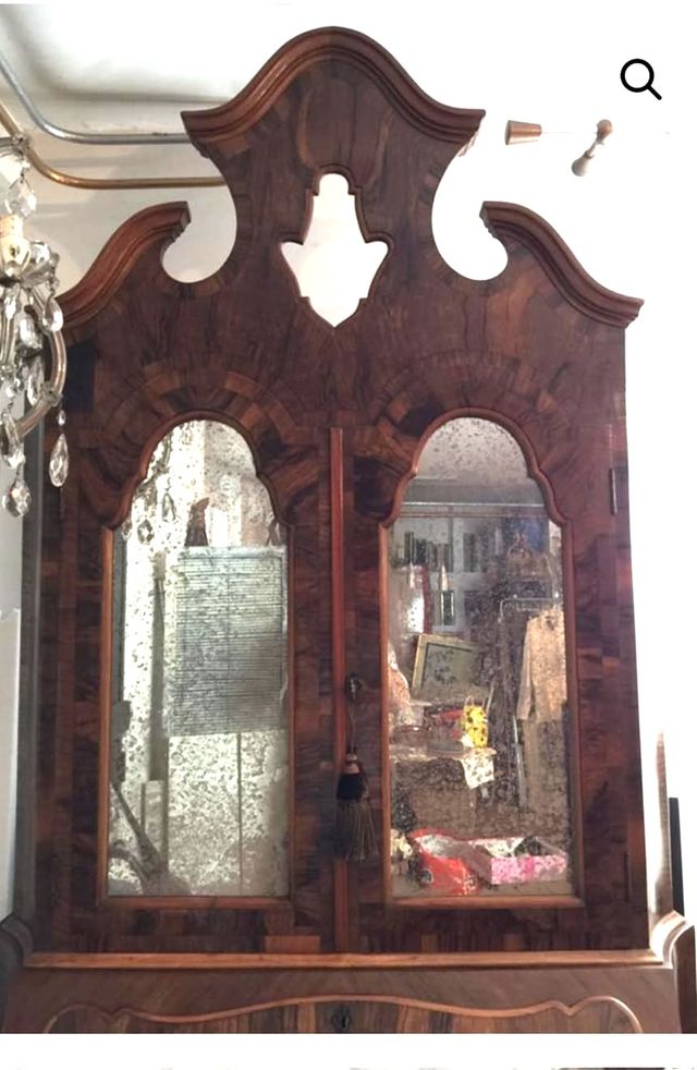 Trumeau in stile barocchetto fine 800 in radica