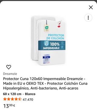 Colchón Cuna Nalui Viscoelástico 60x120cm