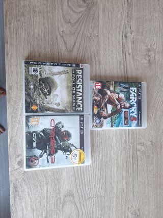 Lote 3 juegos PS3: Far Cry 3, Resistance, Crysis 3