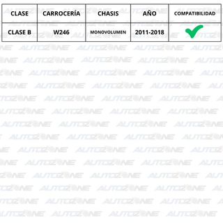 Estrella Mercedes gris para maletero Clase B W246