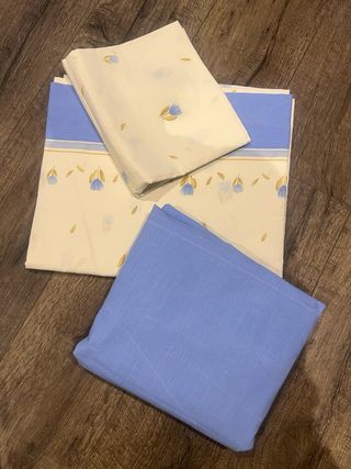 Dos juegos sábanas 90cm