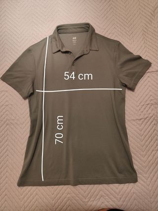 Polo H&M Slim Fit Verde Talla M