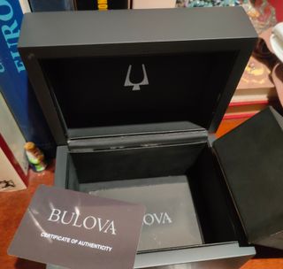 Reloj Bulova Lunar Pilot 45mm Negro Correa acero