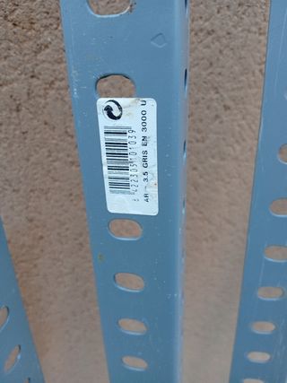 10 Ángulos metálicos gris 3,5cm