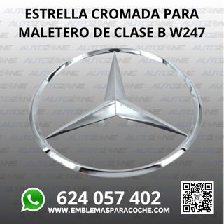 Estrella Mercedes gris para maletero Clase B W247