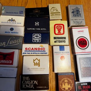 62 pezzi Fiammiferi Vintage Scatola