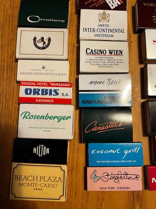 62 pezzi Fiammiferi Vintage Scatola