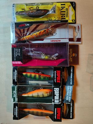 Lote señuelos pesca Rapala y otros