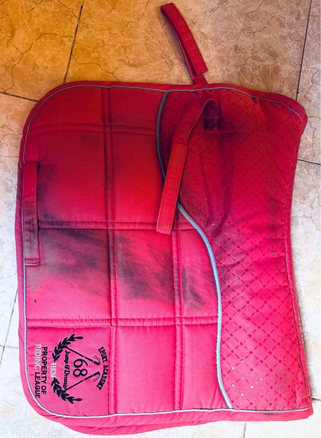 Sudadero de caballo rosa