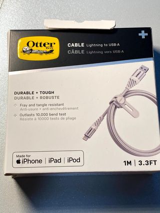 Cable OtterBox USB A-Lightning 1M,blanco