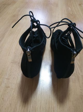 Zapatos de baile negros con cordones
