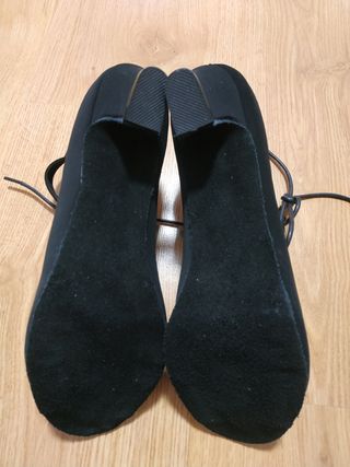 Zapatos de baile negros con cordones