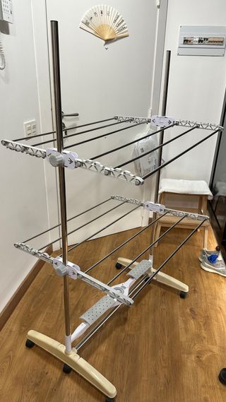 Tendedero Plegable Metálico y Plástico