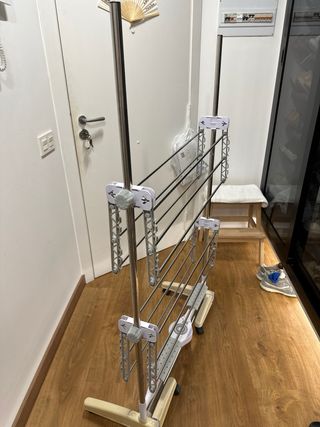 Tendedero Plegable Metálico y Plástico