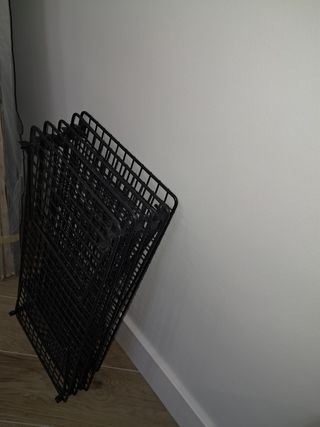 CINCO Zapateros Ikea metálicos negros