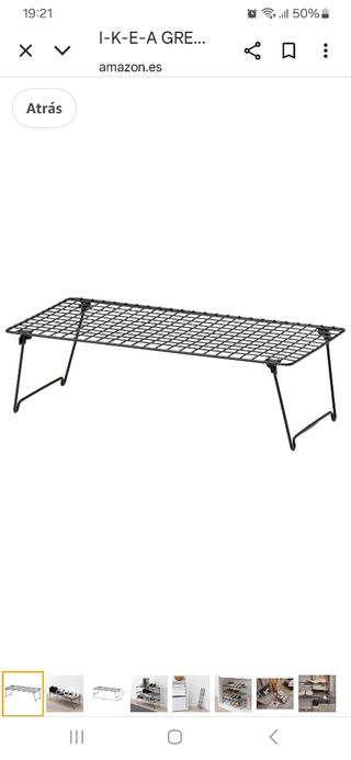CINCO Zapateros Ikea metálicos negros