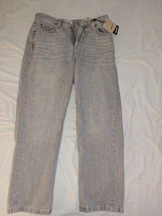Pantalón Baggy Gris Pull&Bear Talla 40 Nuevo