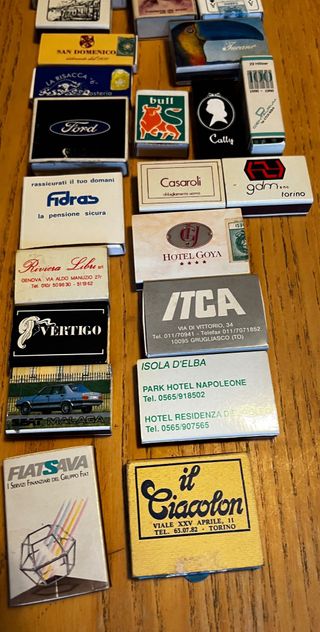 22 Scatole Fiammiferi Vintage Italia