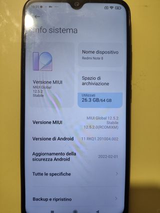 Cellulare usato Redmi Note 8 economico