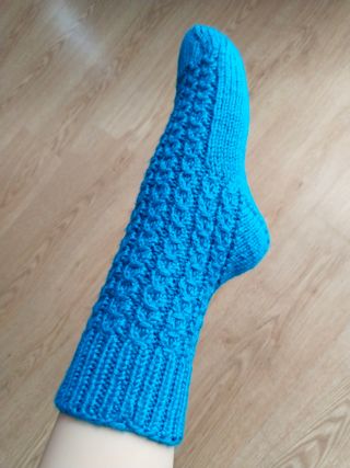 Calcetines de lana hechos a mano chica
