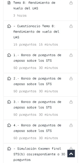 Temario Categoría Específica STS (Formación)