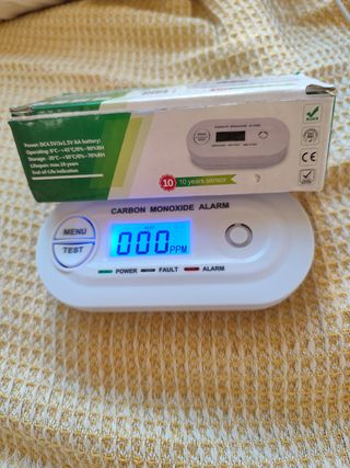 Detector Monóxido Carbono Certificado EN50291-1