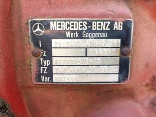 Eje trasero diferencial de camión Mercedes SK 1735