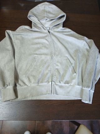 Sudadera Bershka Beige Cremallera